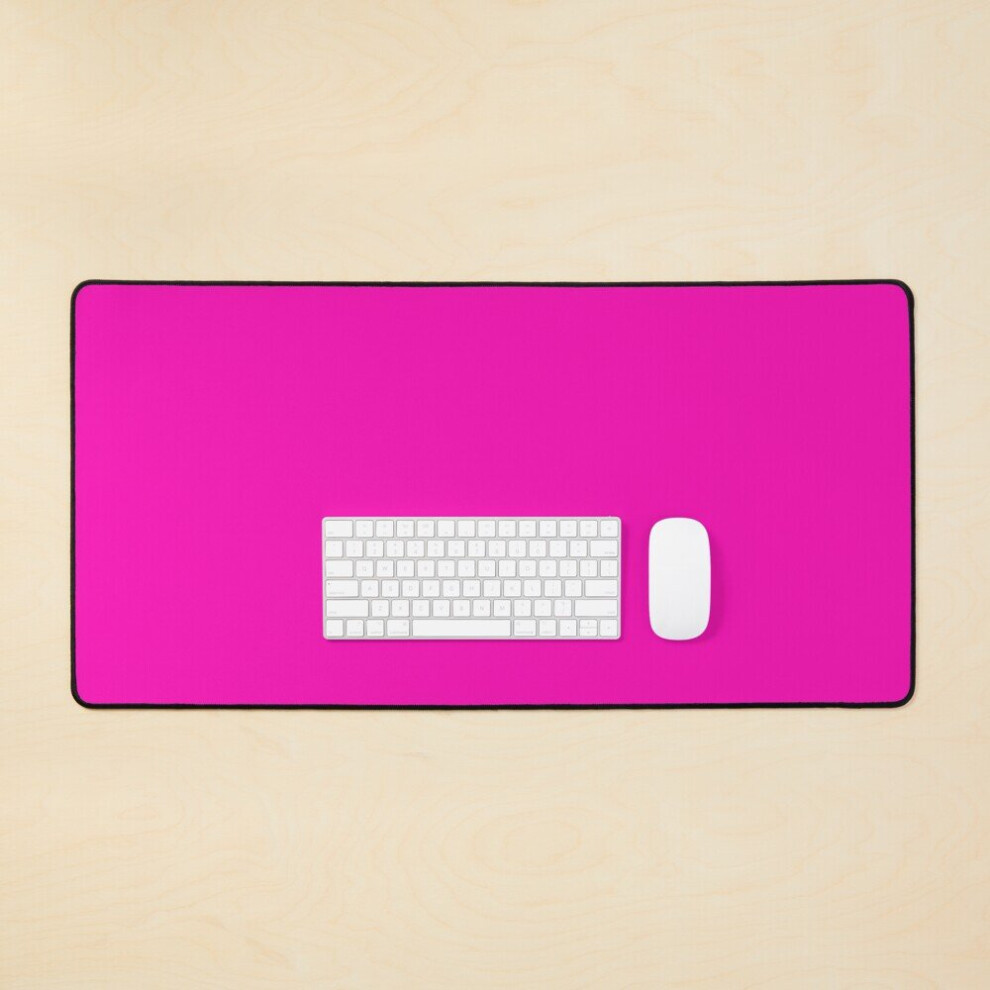 Desk Mat Neon Large Gaming Mouse Pad 35X16 Inch Pink 7802738350852