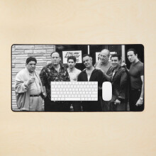 BearLad The Sopranos Family Large Desk Mat - 35x16 Inch Extended Gaming Mouse Pad with Non-Slip Rubber Base & Stitched Edges