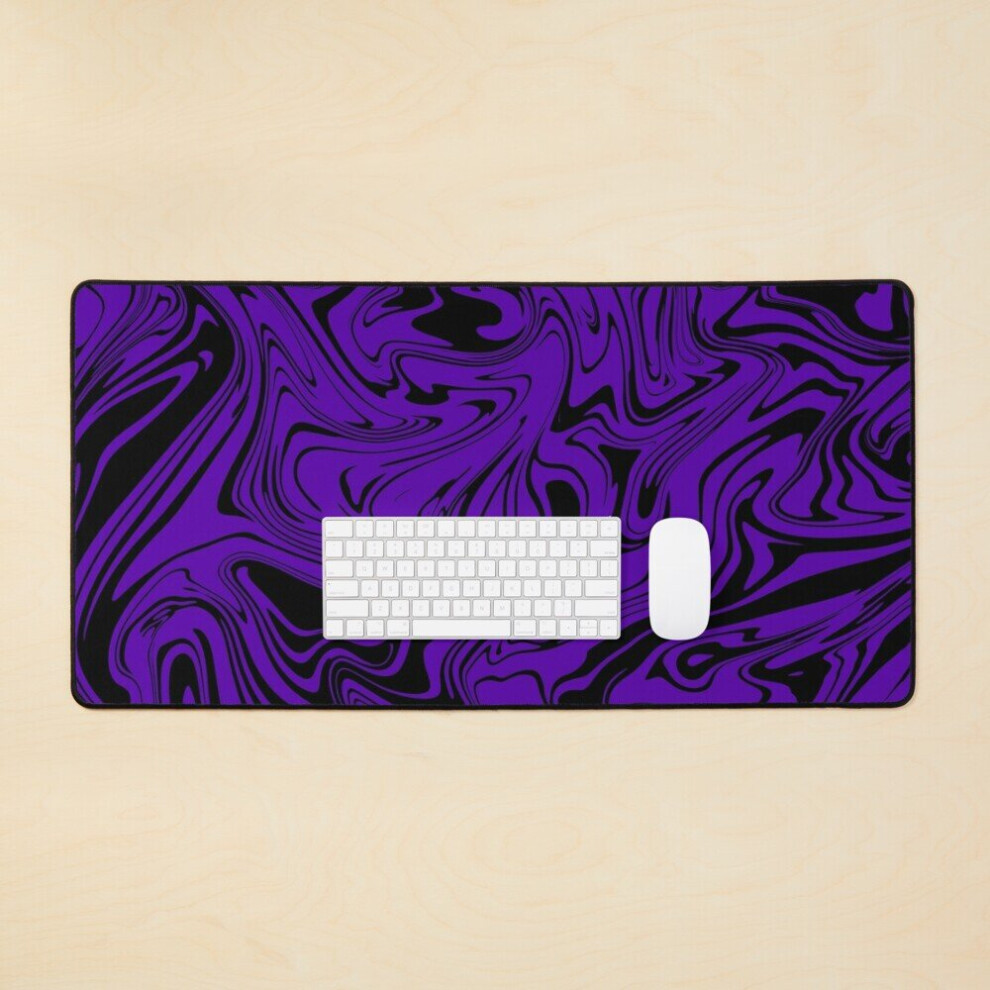 Desk Mat X Mousepad Large Gaming Mouse Pad 35X16 Inch Purple/Black 7802738309843
