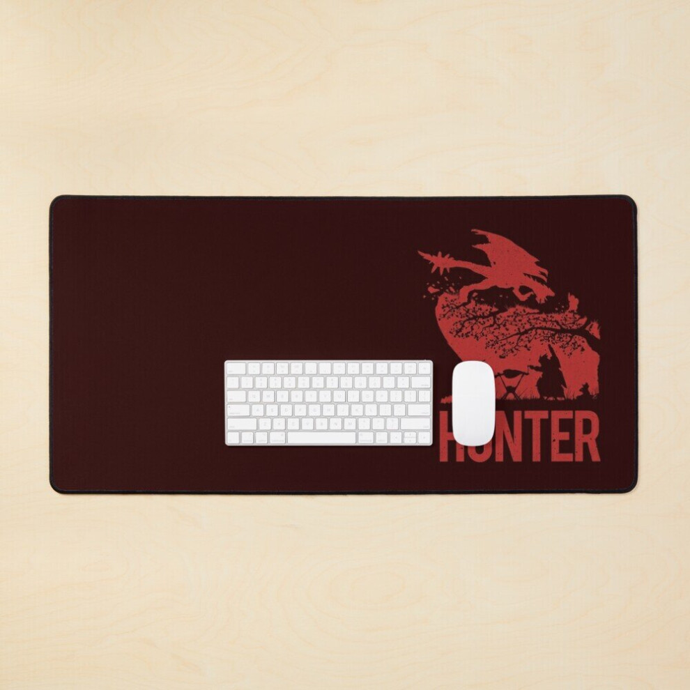 Desk Mat Monster Hunter - Title Silhouette Large Gaming Mouse Pad 35X16 Inch 7802738379112