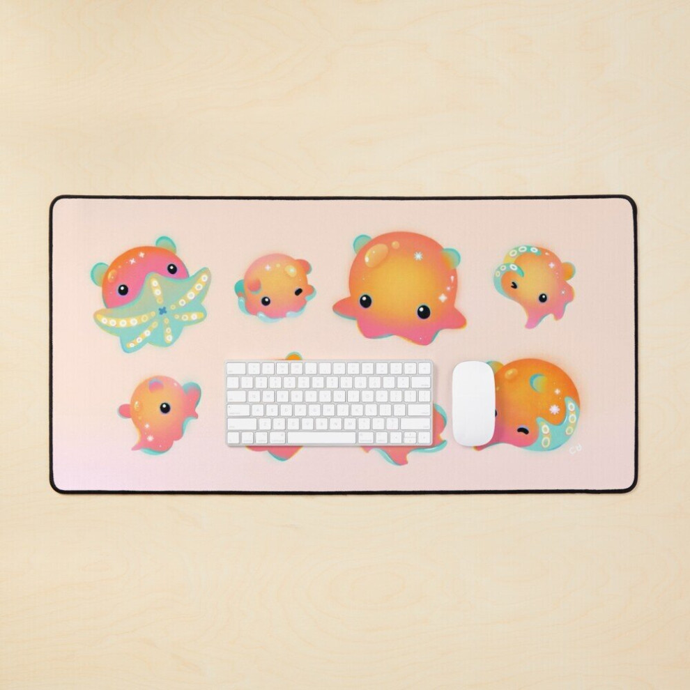Desk Mat Flapjack Octopus Large Gaming Mouse Pad 35X16 Inch 7802738321043
