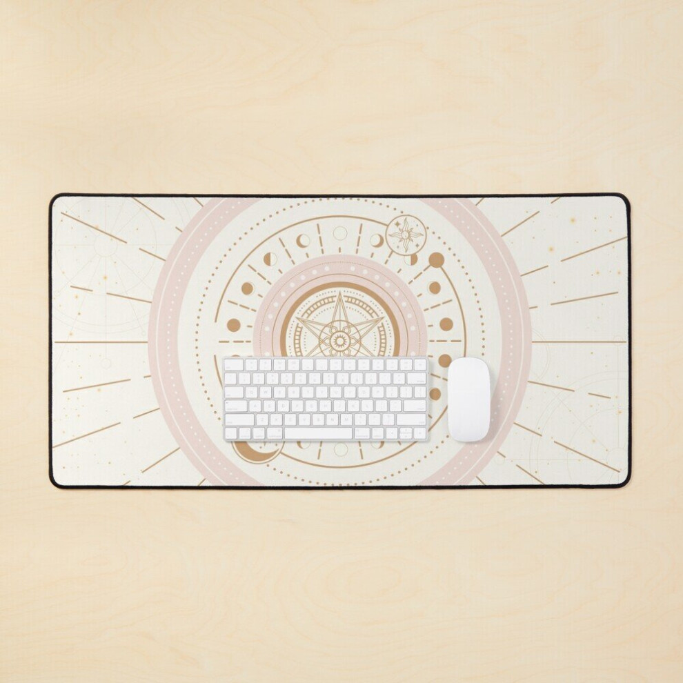 Desk Mat Celestial Magic Circle Large Gaming Mouse Pad 35X16 Inch 7802738312720