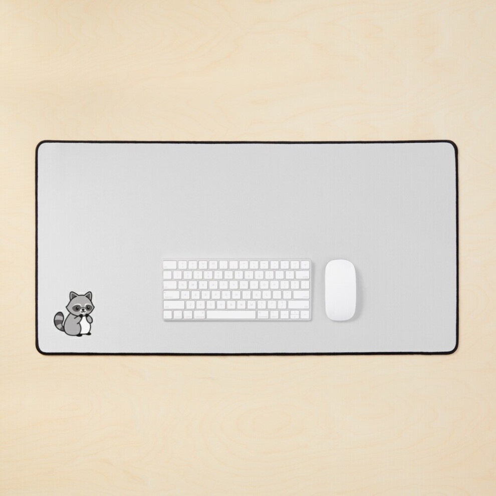 Desk Mat Raccoon Large Gaming Mouse Pad 35X16 Inch 7802738368536
