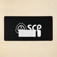 Desk Mat SCP Foundation Emblem (Black) Large Gaming Mouse Pad 35x16 inch