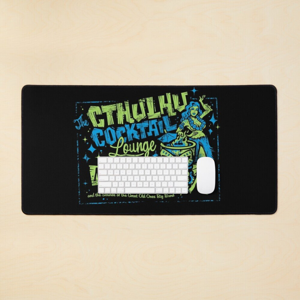 Desk Mat Cthulhu Cocktail Lounge Large Gaming Mouse Pad 35X16 Inch 7802738377545