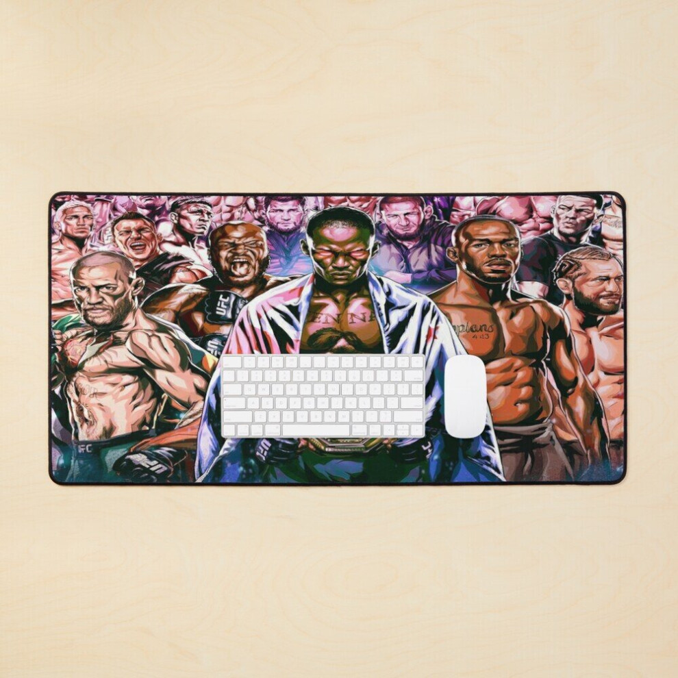 Bearlad Desk Mat Ufc's Finest Stars Large Gaming Mouse Pad 35X16 Inch