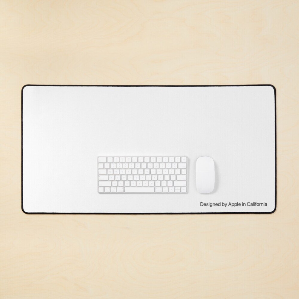 Desk Mat Designed By Apple In California Large Gaming Mouse Pad 35X16 Inch 7802738335163