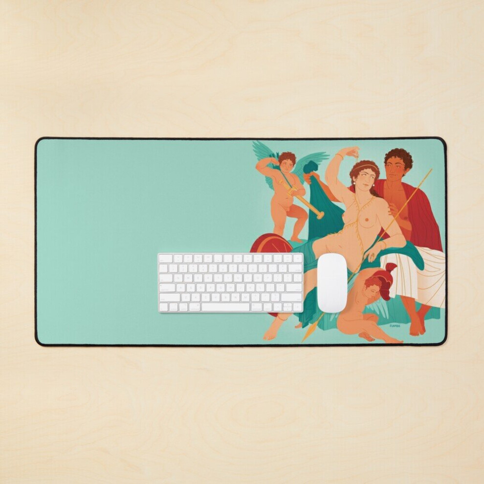 Desk Mat Mars And Venus Fresco Large Gaming Mouse Pad 35X16 Inch 7802738378276