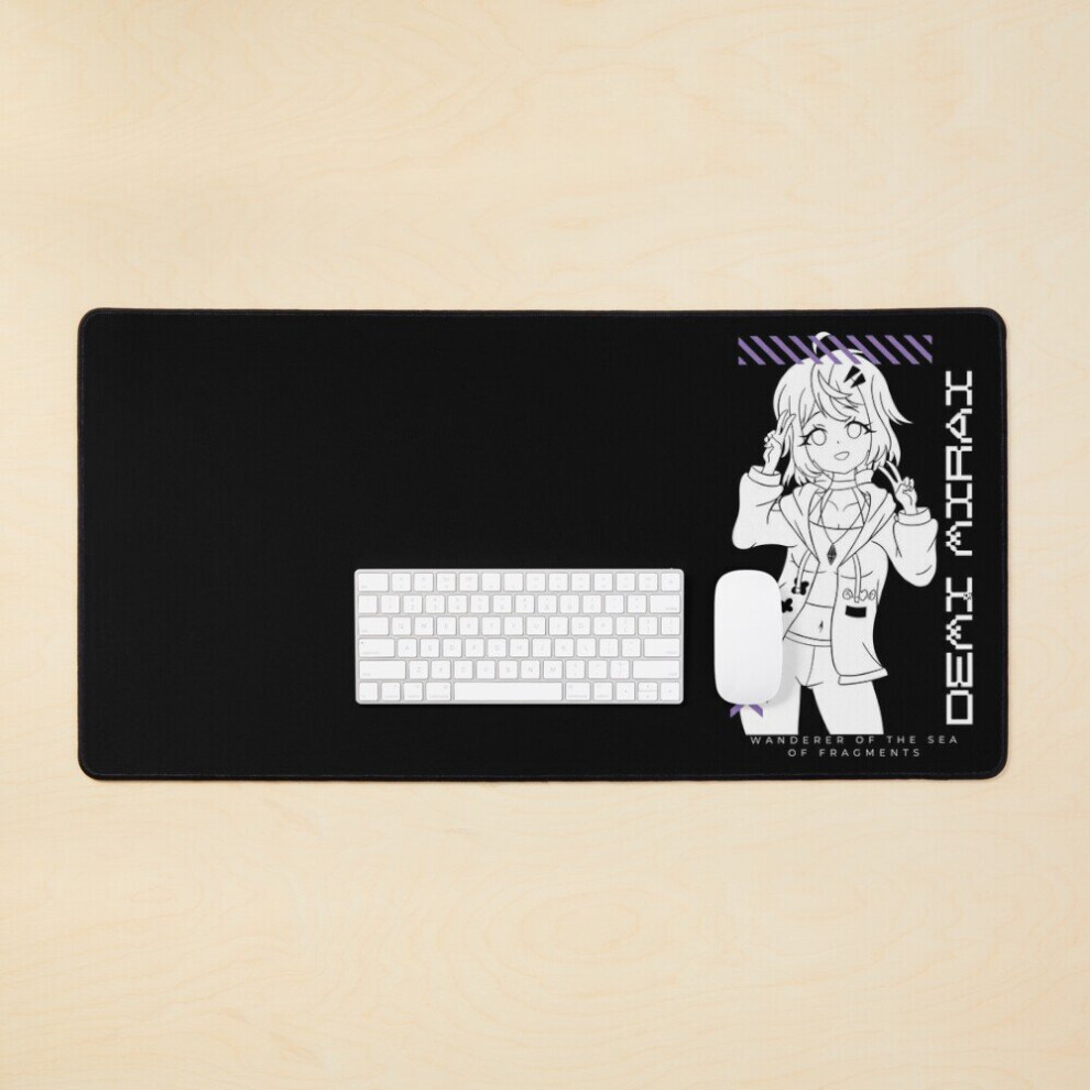 Desk Mat Cyberpunk Demi Mirai Large Gaming Mouse Pad 35X16 Inch 7802738385489