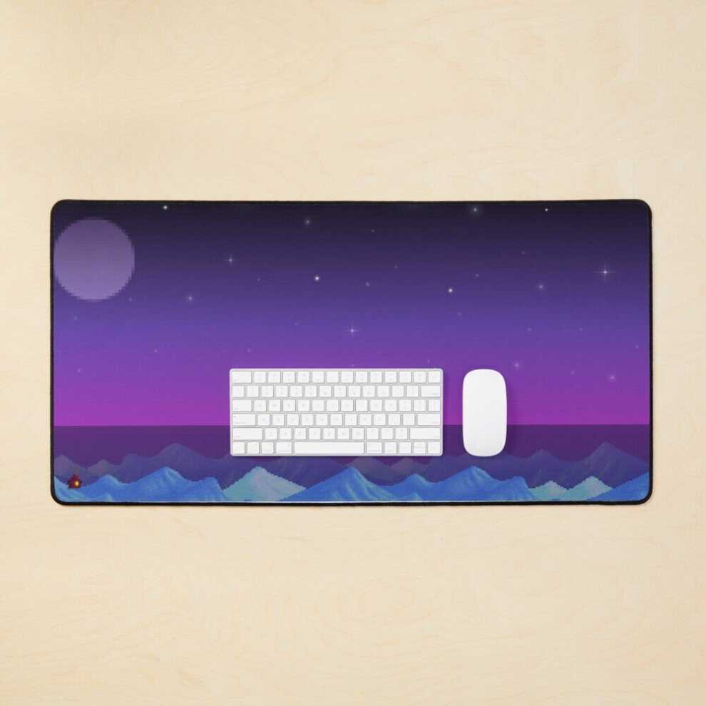 Desk Mat Stardew Valley Night Large Gaming Mouse Pad 35X16 Inch 7802738313871