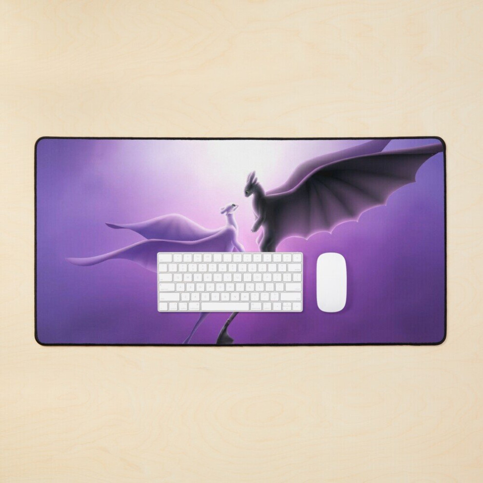 Desk Mat Couple Dragons Sticker Mask Trending Hot Item Iphone 11 Pro Max 12 13 Mousepad Large Gaming Mouse Pad 35X16 Inch 7802738350487
