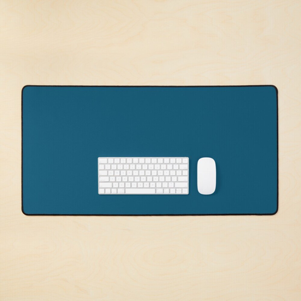 Desk Mat Teal Large Gaming Mouse Pad 35X16 Inch Dark 7802738328745
