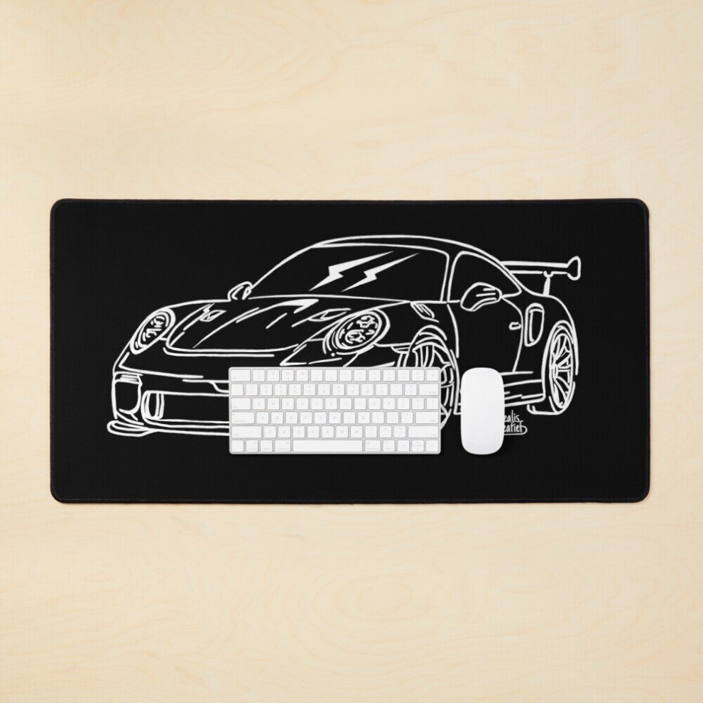 Desk Mat Porsche Gt3 Rs Large Gaming Mouse Pad 35X16 Inch 7802738406597