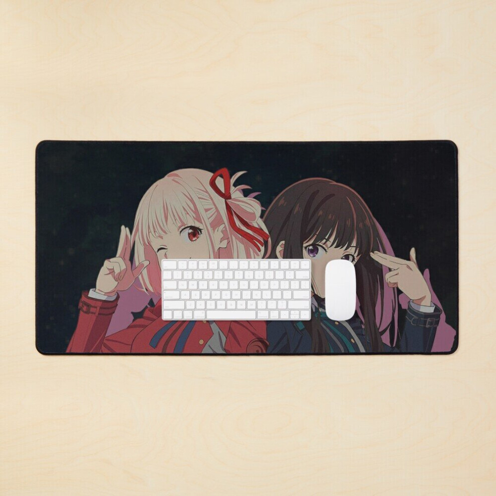 Desk Mat Lycoris Recoil - 2 Large Gaming Mouse Pad 35X16 Inch 7802738353372