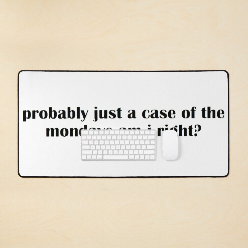 Desk Mat Probably Just A Case Of The Mondays Large Gaming Mouse Pad 35X16 Inch 7802738392616