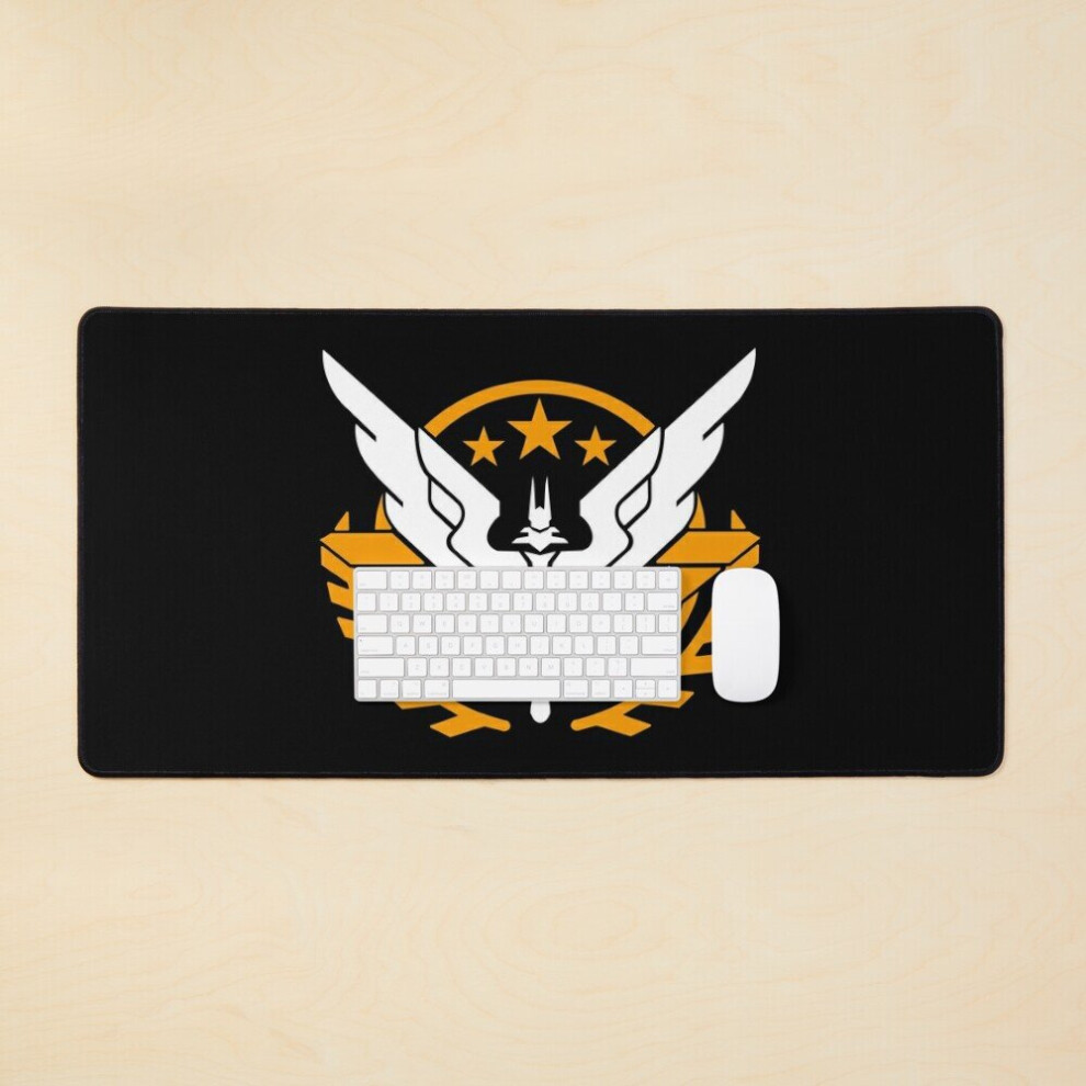 Desk Mat Elite Dangerous - Triple Elite - High Resolution Large Gaming Mouse Pad 35X16 Inch 7802738396669