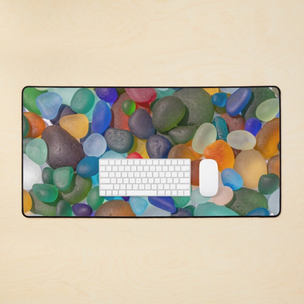 Desk Mat Sea Glass Large Gaming Mouse Pad 35X16 Inch 7802738404258