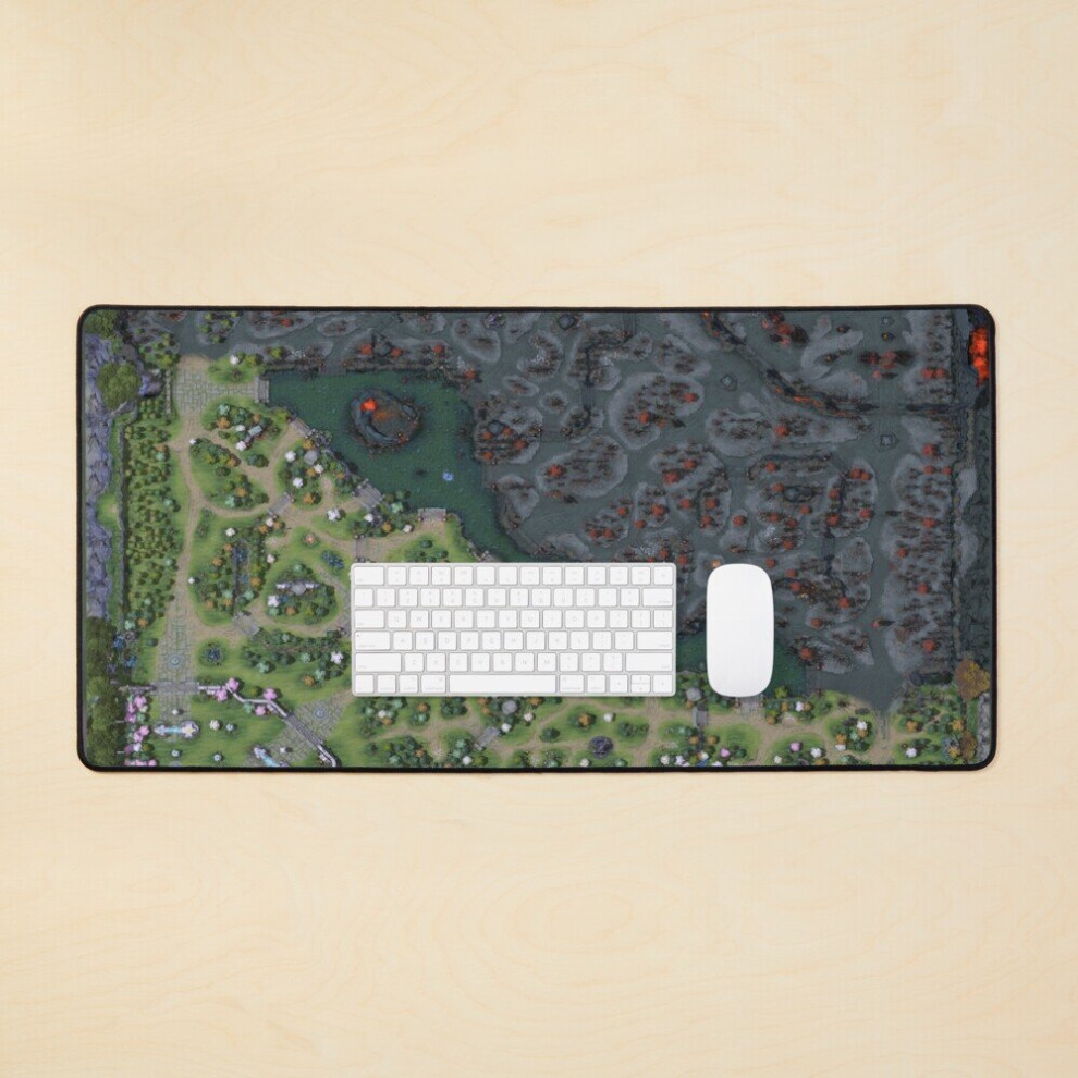 Desk Mat Dota 2 Mini Map Full Zoomed Out Large Gaming Mouse Pad 35X16 Inch 7802738406665