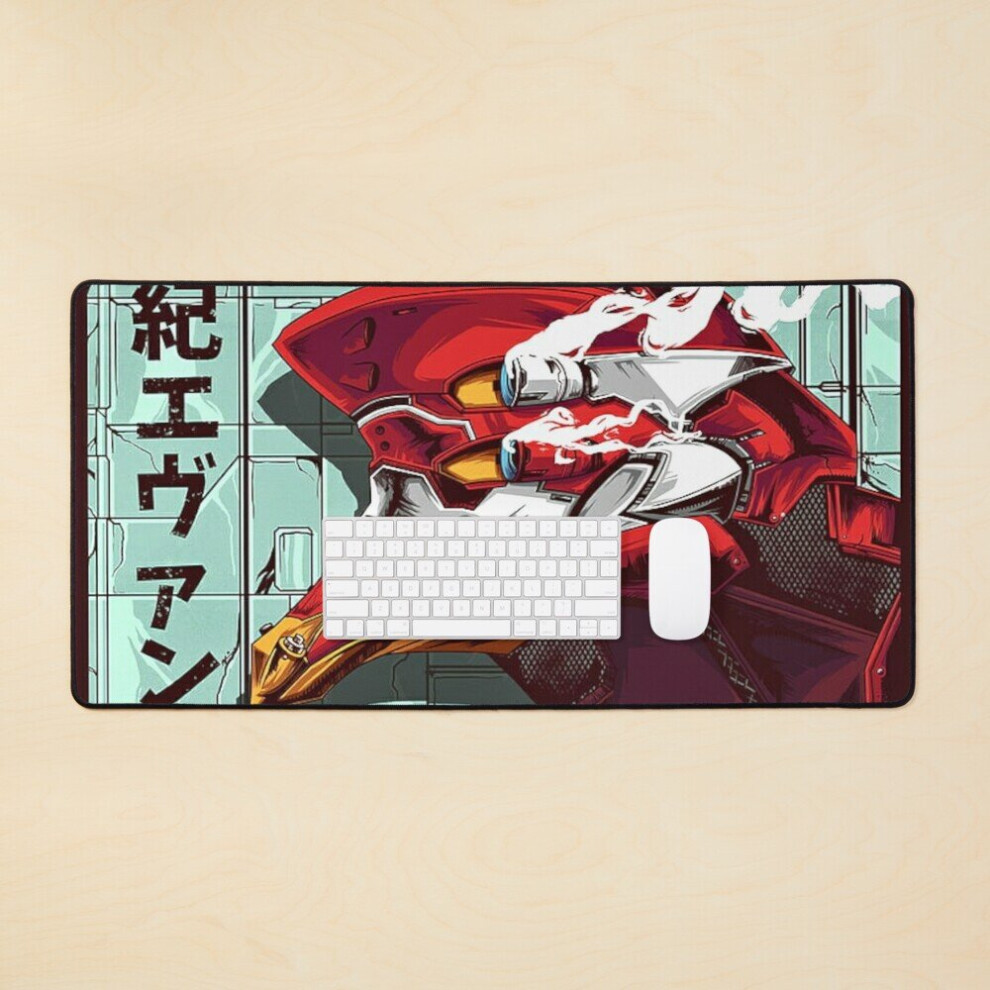 Desk Mat Evangelion Large Gaming Mouse Pad 35X16 Inch 7802738318784