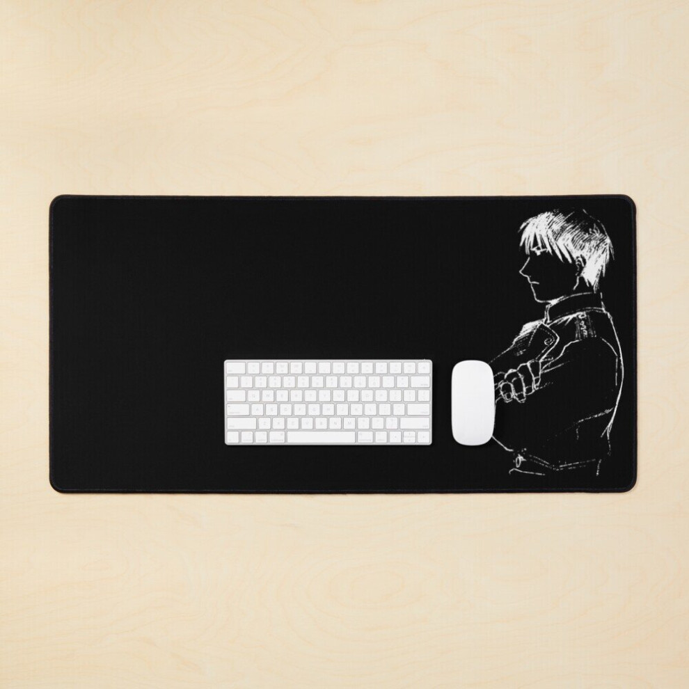 Desk Mat A Sketch Roy Mustang Large Gaming Mouse Pad 35X16 Inch 7802738363531