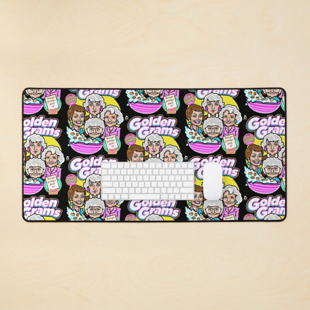 Desk Mat Grams Cereal Large Gaming Mouse Pad 35X16 Inch Golden 7802738380187