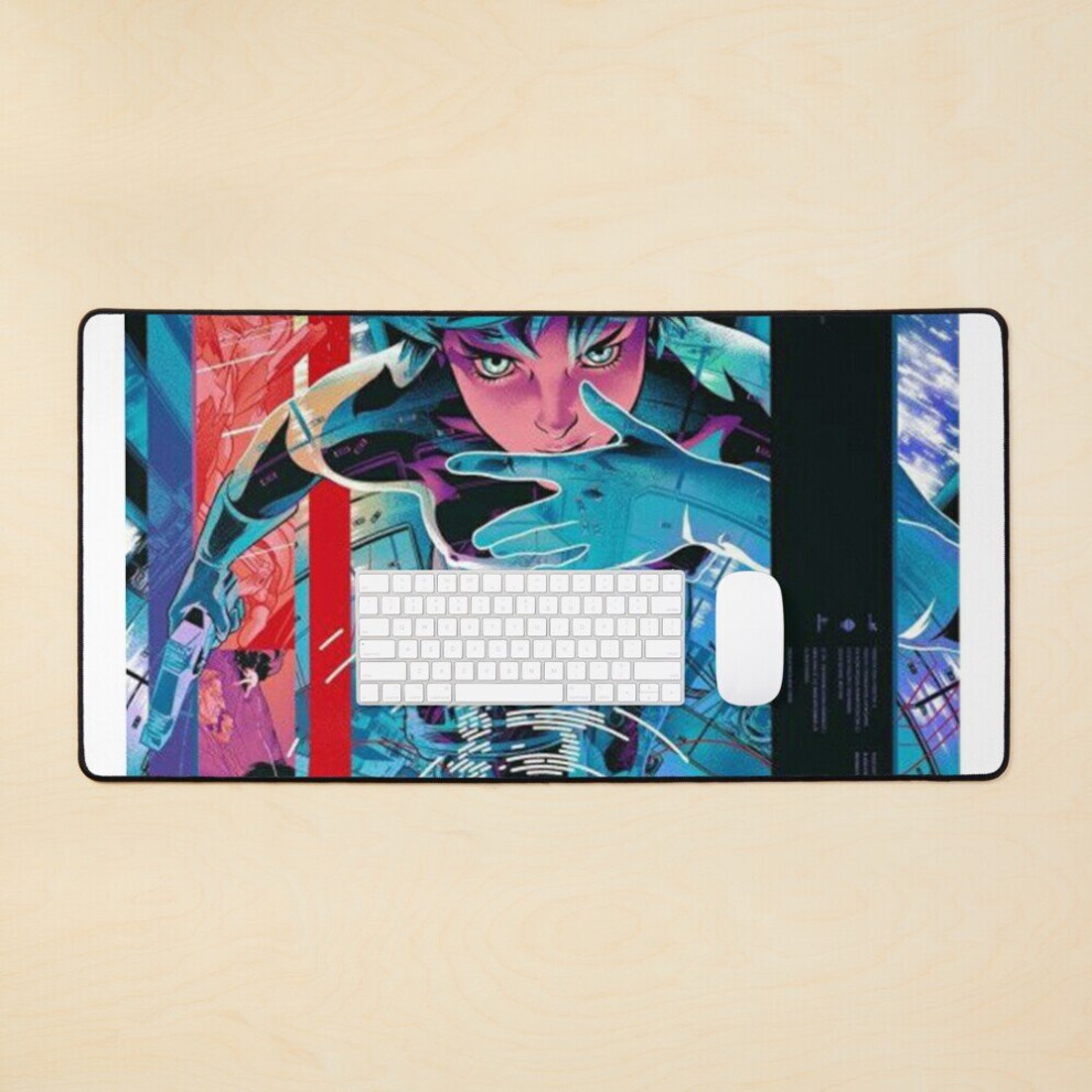 Desk Mat Ghost In The Shell (1996) Poster Large Gaming Mouse Pad 35X16 Inch 7802738354249