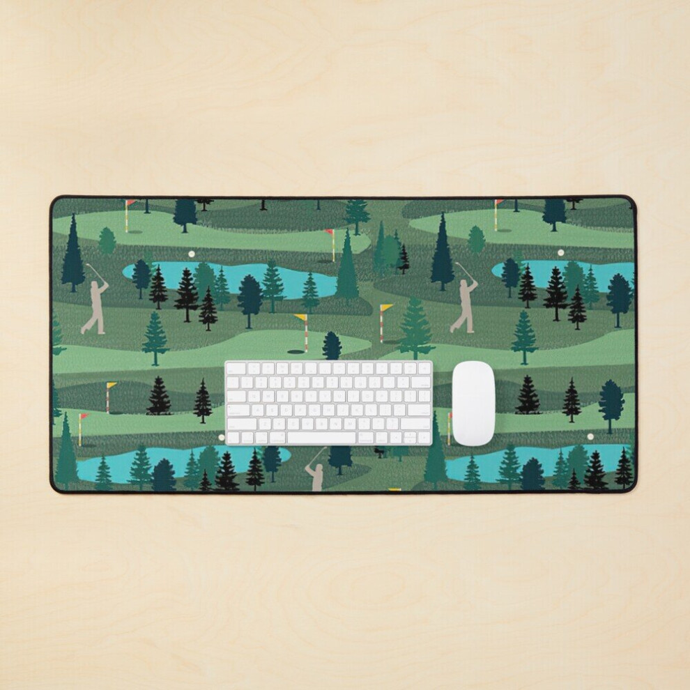Desk Mat Golf Day Out Large Gaming Mouse Pad 35X16 Inch 7802738375244