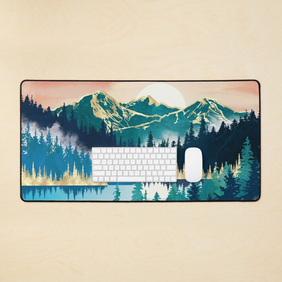 Desk Mat Lake Mist Large Gaming Mouse Pad 35X16 Inch 7802738321272