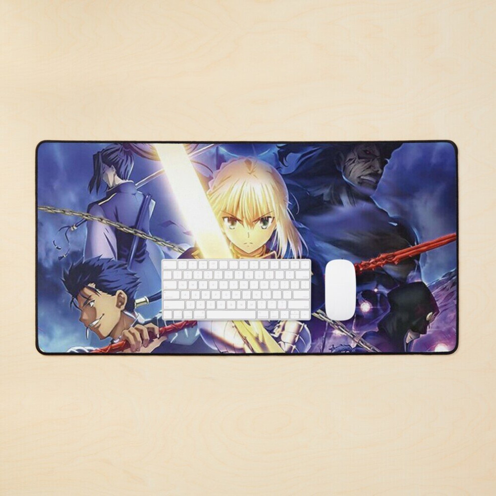 Desk Mat Fate Stay Night Large Gaming Mouse Pad 35X16 Inch 7802738396454