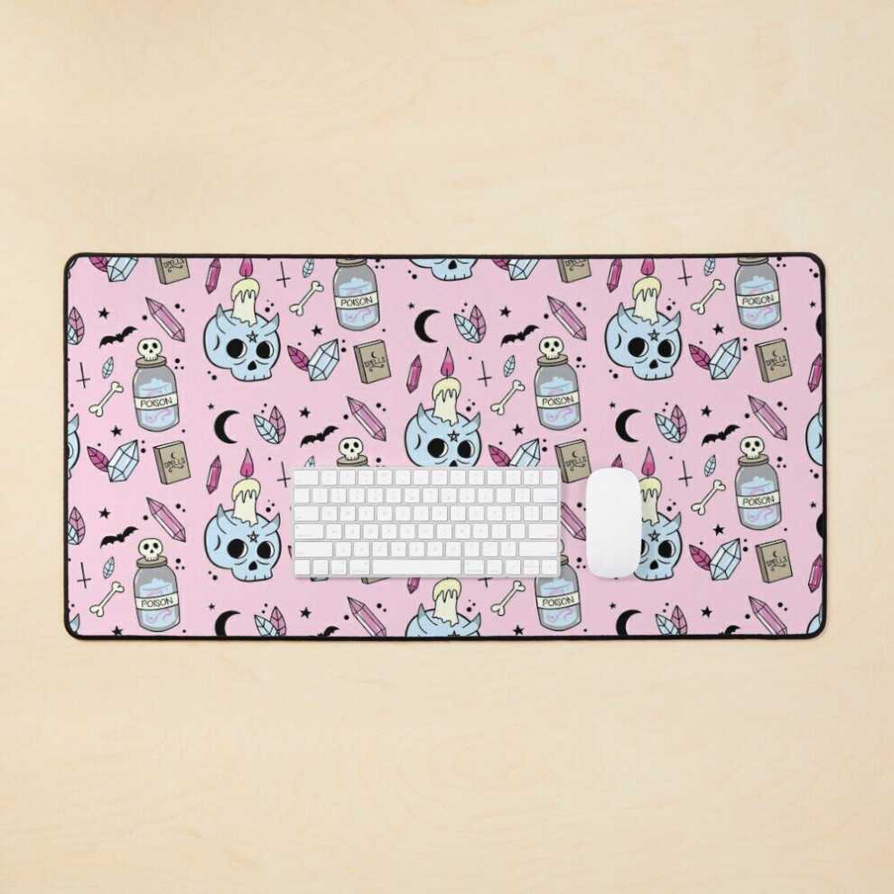 Desk Mat Devil Skull Pattern Large Gaming Mouse Pad 35X16 Inch 7802738351873