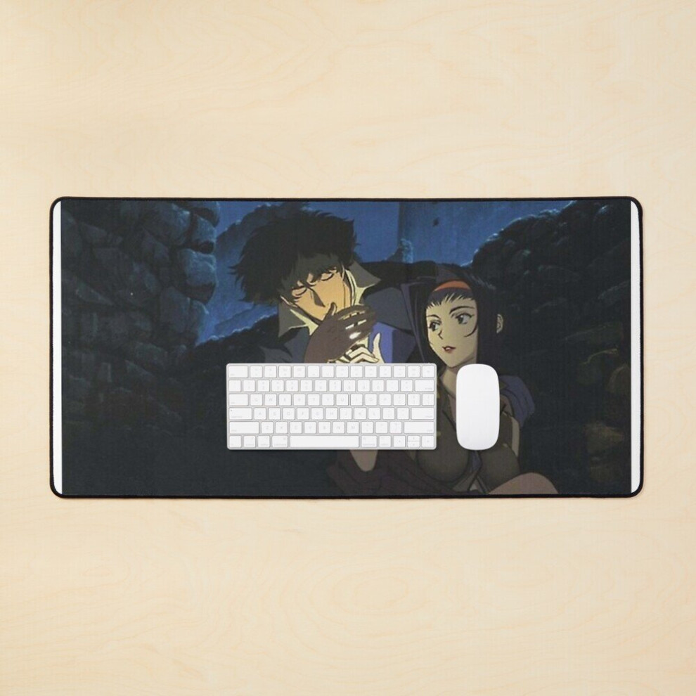Desk Mat Cowboy Bepop Spike And Faye Large Gaming Mouse Pad 35X16 Inch 7802738374940