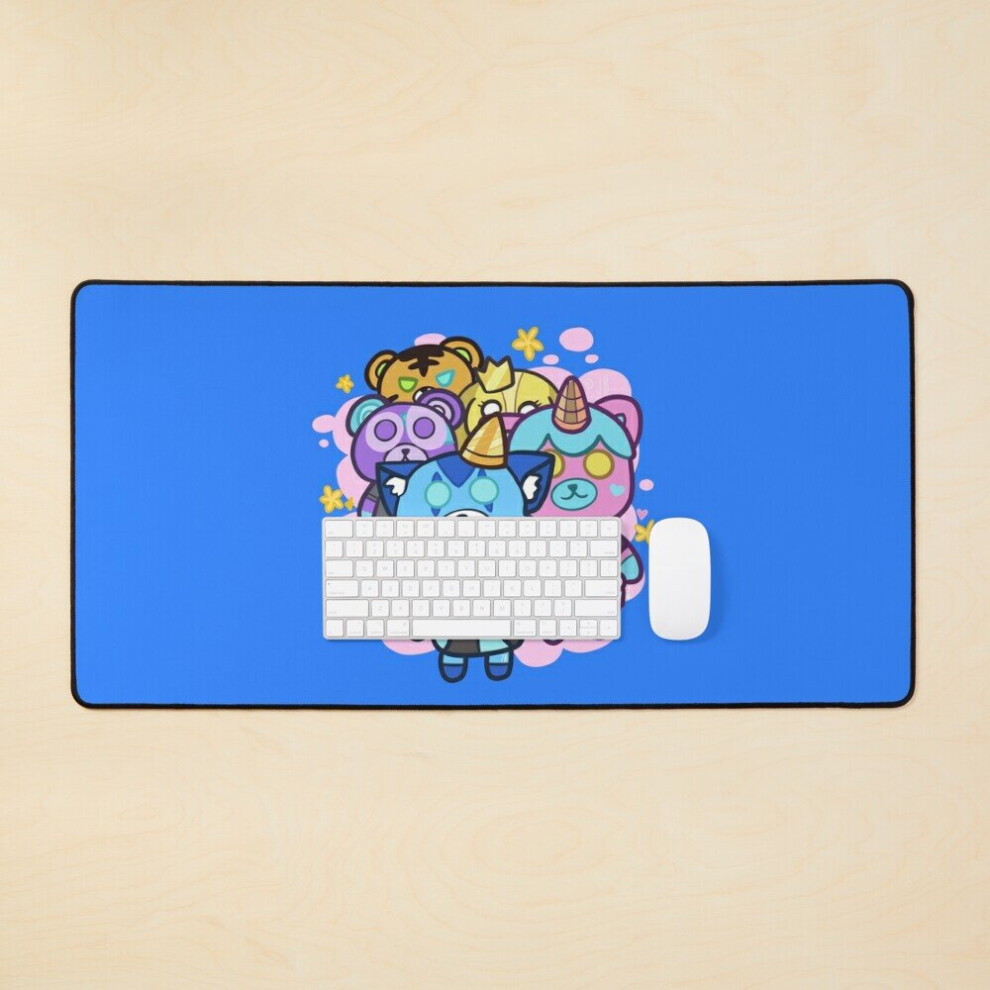 Desk Mat Krew Plushies Group Large Gaming Mouse Pad 35X16 Inch 7802738341447