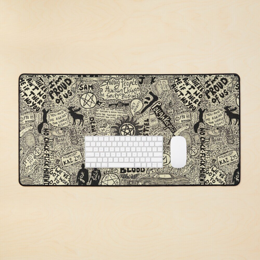 Desk Mat Spn 2.0 Large Gaming Mouse Pad 35X16 Inch 7802738353754