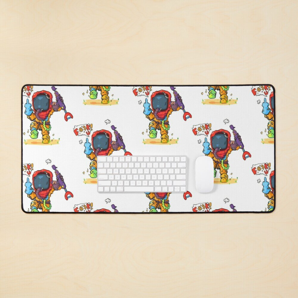 Desk Mat Rust Angry Hazmat Large Gaming Mouse Pad 35X16 Inch 7802738323894