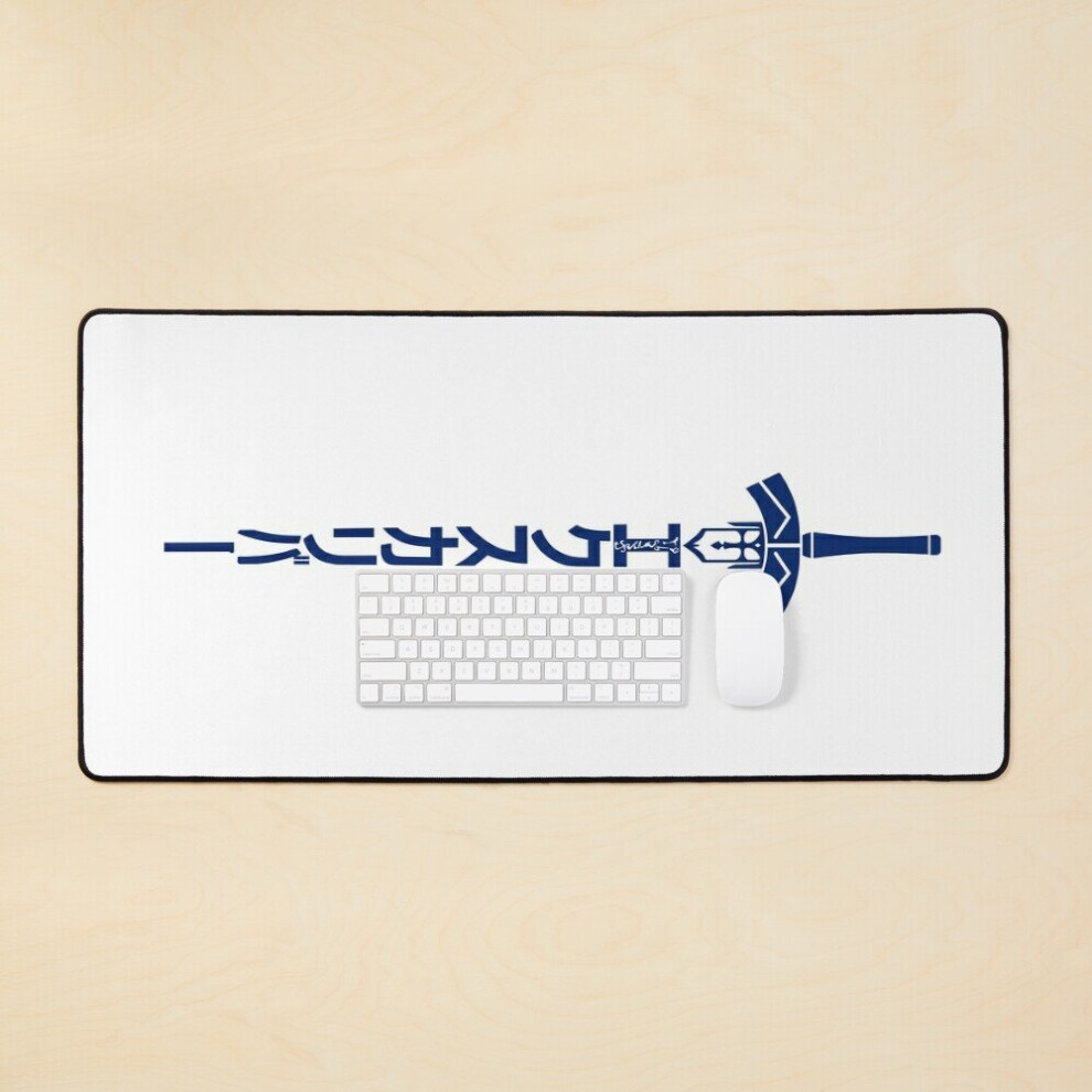 Desk Mat Fate - Saber Artoria Pendragon - Excalibur - B. Ver. Large Gaming Mouse Pad 35X16 Inch 7802738350265