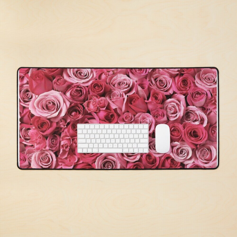 Desk Mat Roses Large Gaming Mouse Pad 35X16 Inch 7802738365573