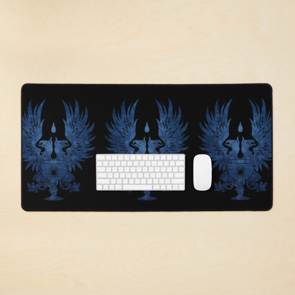 Desk Mat Dragon Age: Warden Large Gaming Mouse Pad 35X16 Inch Grey/Blue 7802738377644