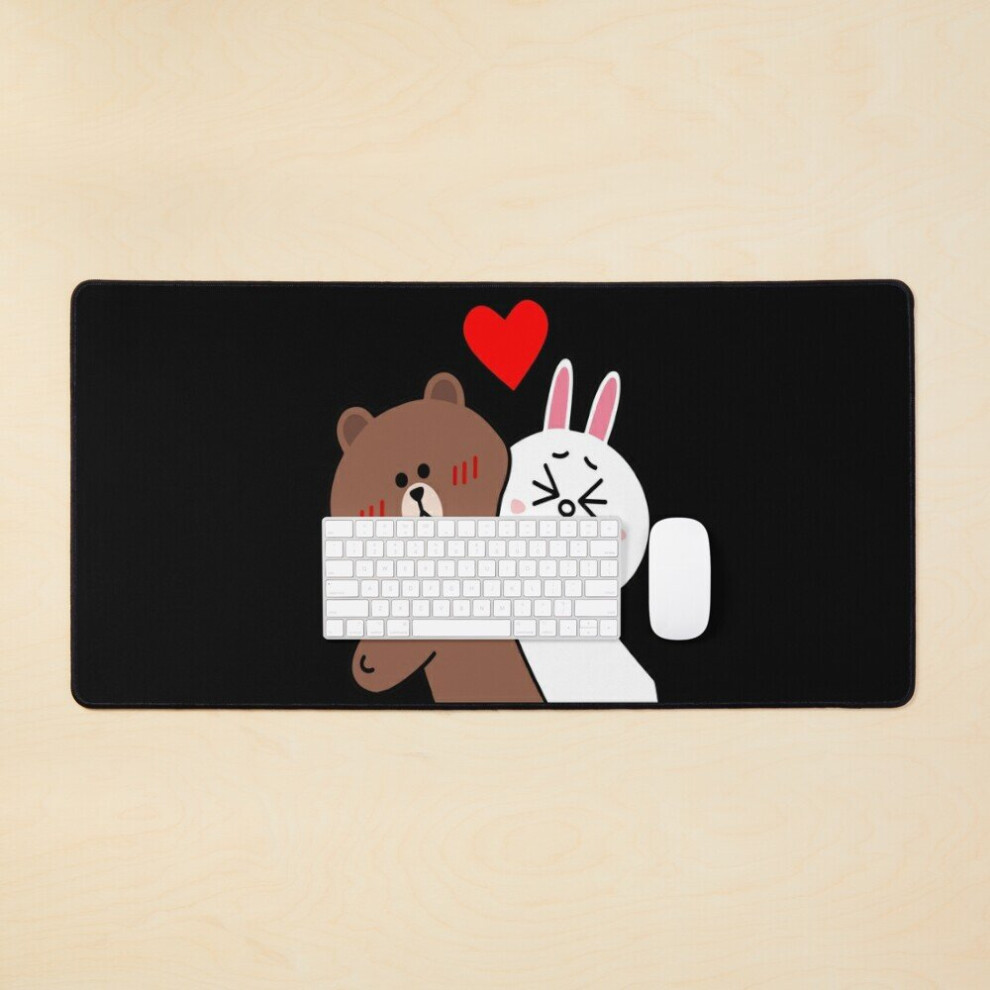 Desk Mat Cute Lovers Forever Large Gaming Mouse Pad 35X16 Inch 7802738399394