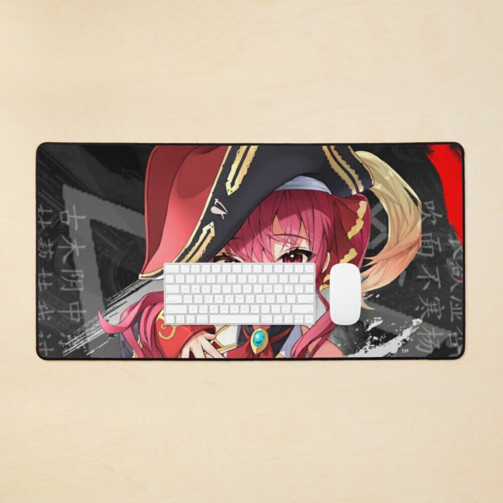 Desk Mat Houshou Marine - Hololive Large Gaming Mouse Pad 35X16 Inch 7802738347593