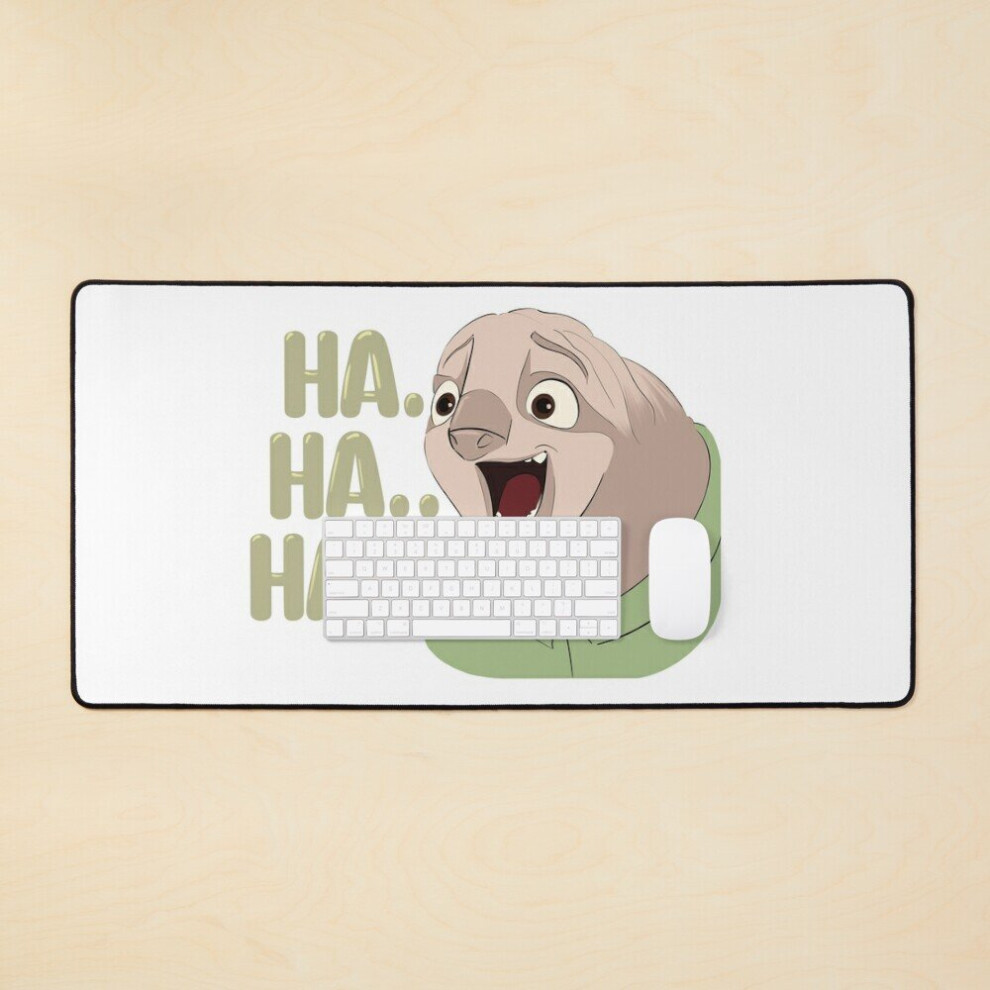 Desk Mat Flash Sloth Large Gaming Mouse Pad 35X16 Inch 7802738394078