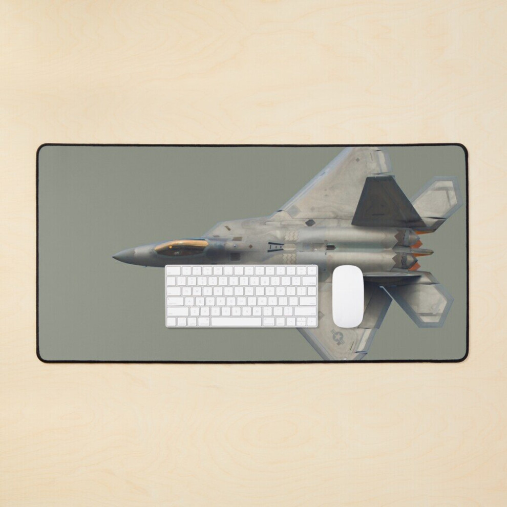 Desk Mat F22 Raptor - Raptor Large Gaming Mouse Pad 35X16 Inch Green 7802738396157