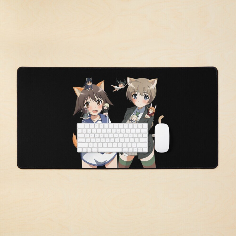 Desk Mat Strike Witches All Characters Large Gaming Mouse Pad 35X16 Inch 7802738370096