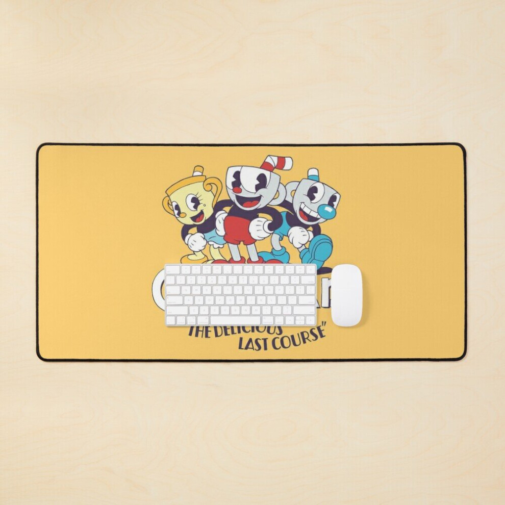 Desk Mat The Cuphead Dlc Squad Large Gaming Mouse Pad 35X16 Inch 7802738328974