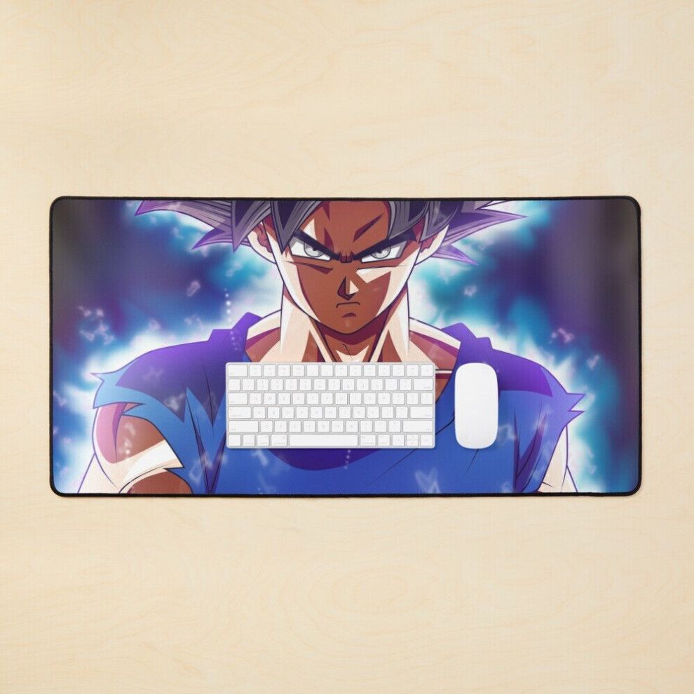 Desk Mat Goku Ultra Instinct Large Gaming Mouse Pad 35X16 Inch 7802738337273