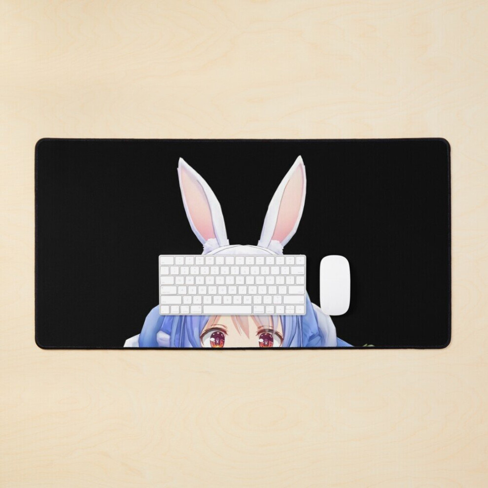 Desk Mat Usada Pekora Peeker - Hololive Id Large Gaming Mouse Pad 35X16 Inch 7802738398144
