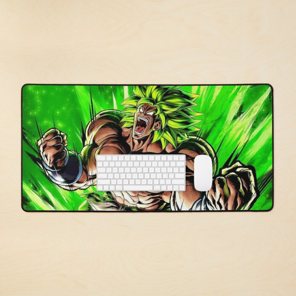 Desk Mat Dragon Ball Super Broly Rage Large Gaming Mouse Pad 35X16 Inch 7802738335743