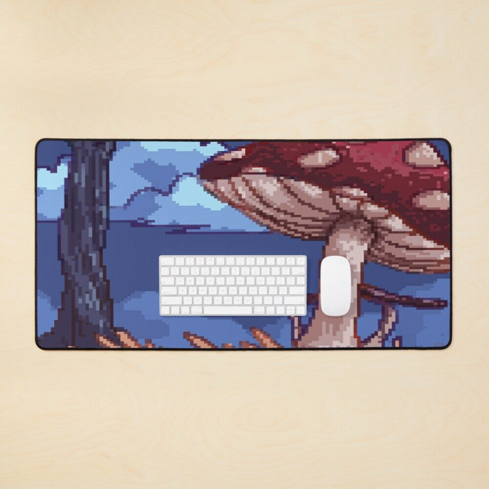 Desk Mat Mushroom Night Large Gaming Mouse Pad 35X16 Inch 7802738384994