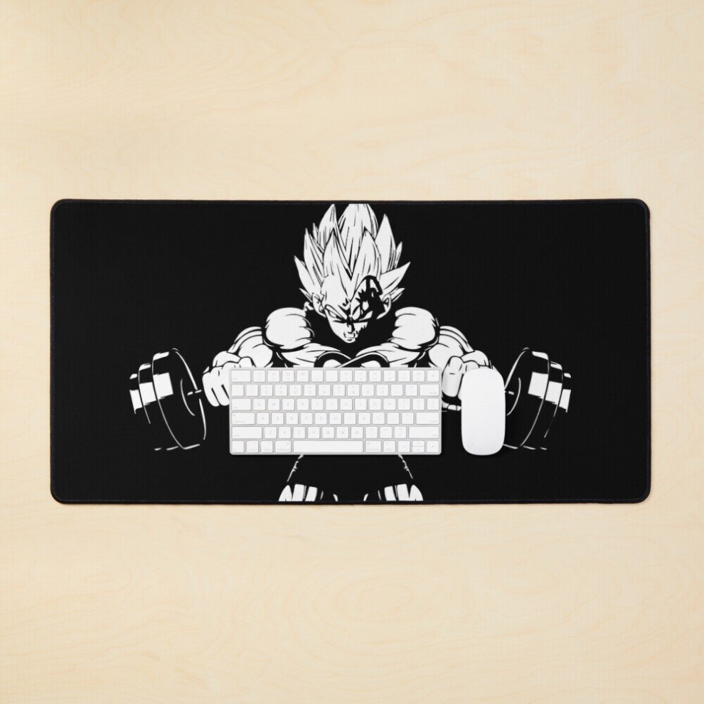 Desk Mat Vegeta Workout Large Gaming Mouse Pad 35X16 Inch 7802738379105