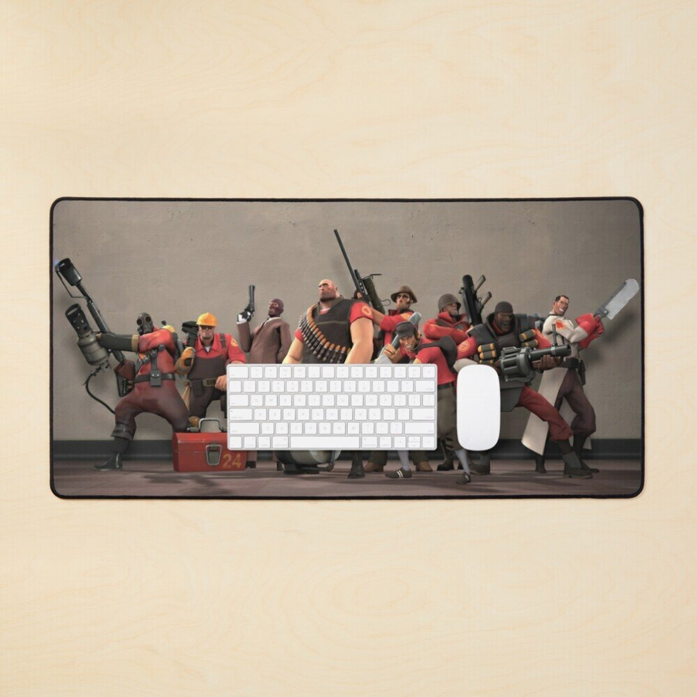 Desk Mat Team Fortress 2 All Units Large Gaming Mouse Pad 35X16 Inch 7802738359312