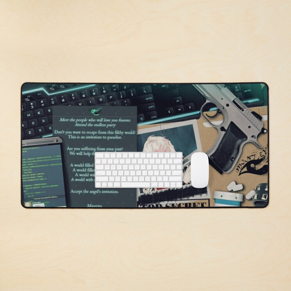 Desk Mat Mysme - You-Know-Who :P Large Gaming Mouse Pad 35X16 Inch 7802738388053